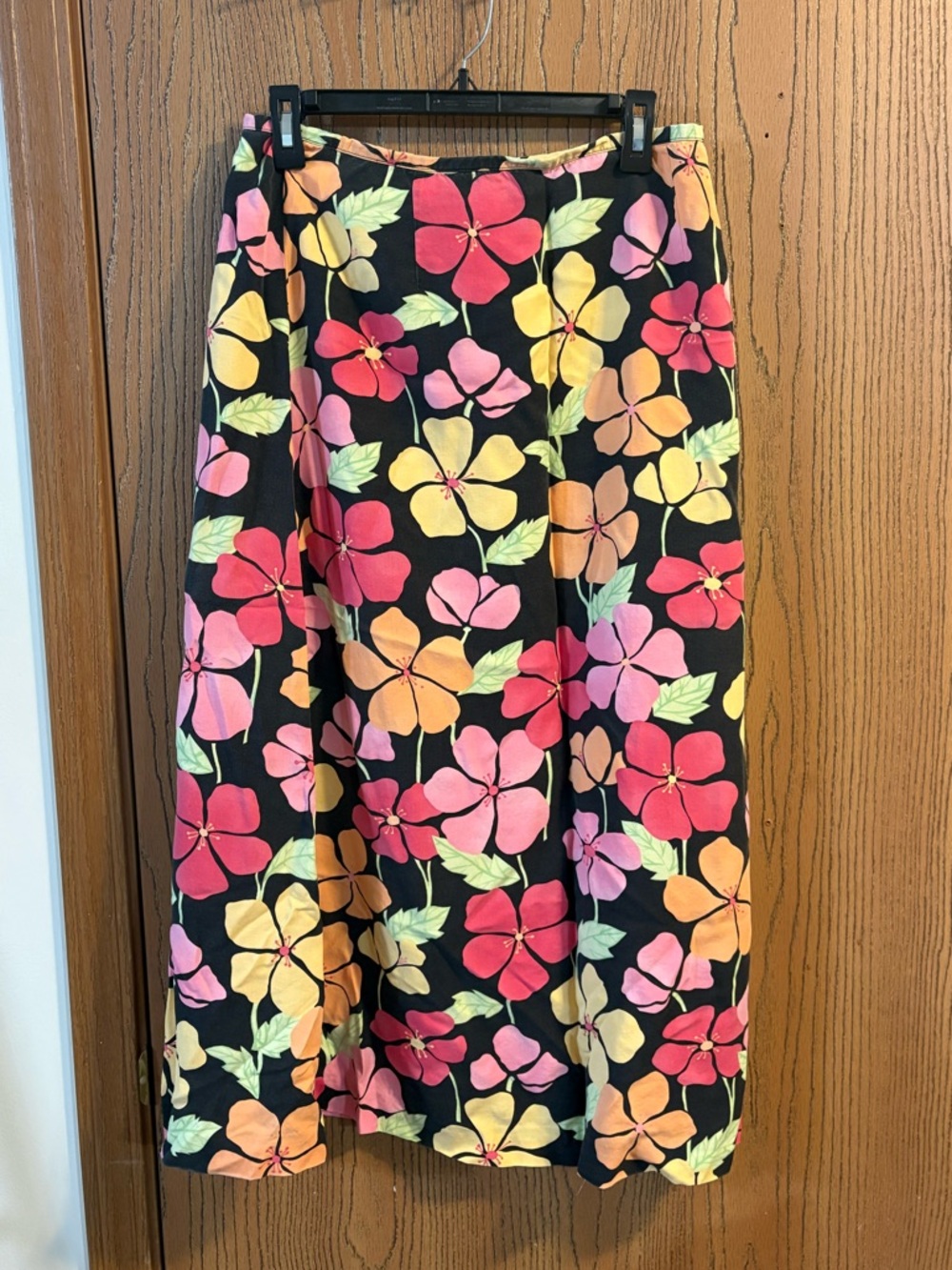 Vintage Talbots Tropical Floral Midi Skirt